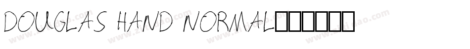 Douglas Hand Normal字体转换